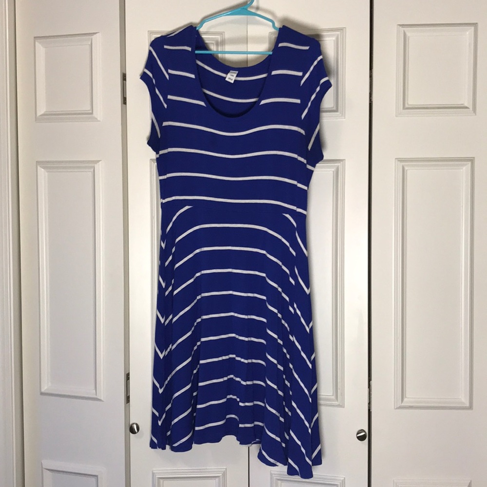 Blue-Striped Dress